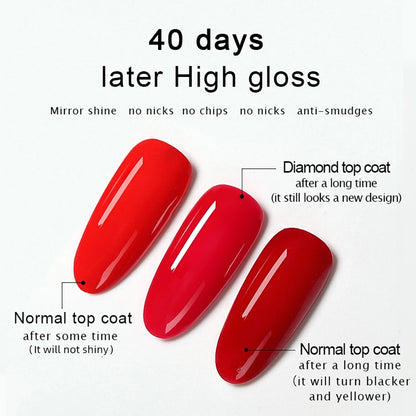 Diamond Top Coat Nail Gel Reinforcement