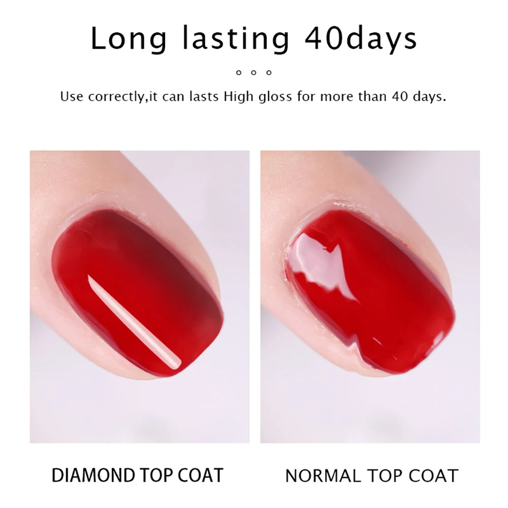 Diamond Top Coat Nail Gel Reinforcement