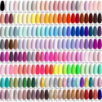 Vibrant LILYCUTE 129-Color Gel Polish Set