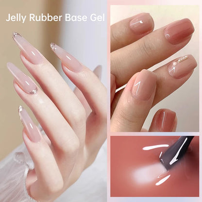 Translucent Nude Jelly Gel Quick Nail Art Base