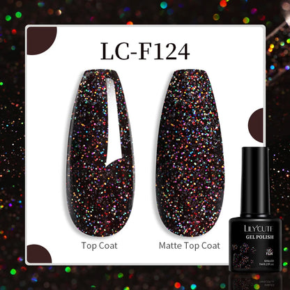 Vibrant LILYCUTE 129-Color Gel Polish Set