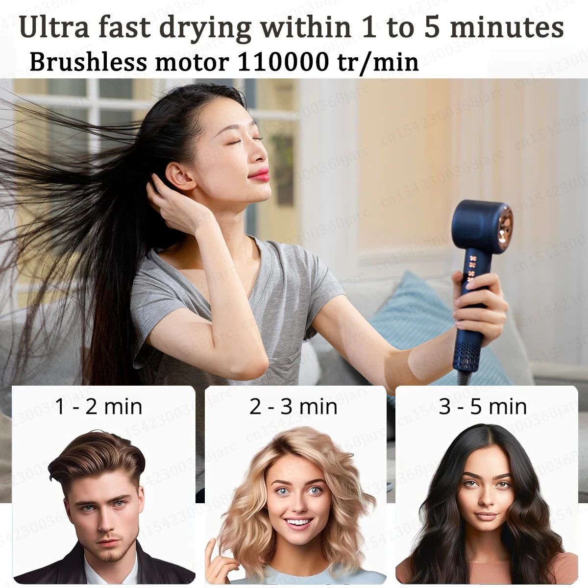 Leafless Super Hair Dryer with Negative Ion Technology