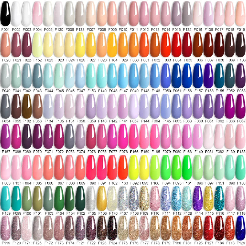 Vibrant LILYCUTE 129-Color Gel Polish Set