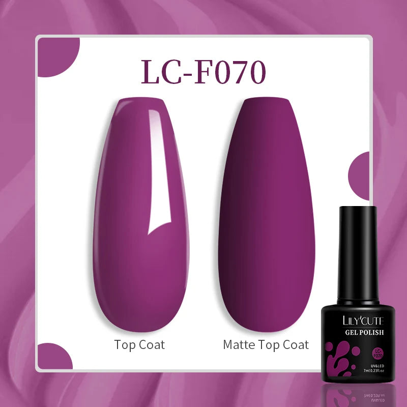 Vibrant LILYCUTE 129-Color Gel Polish Set