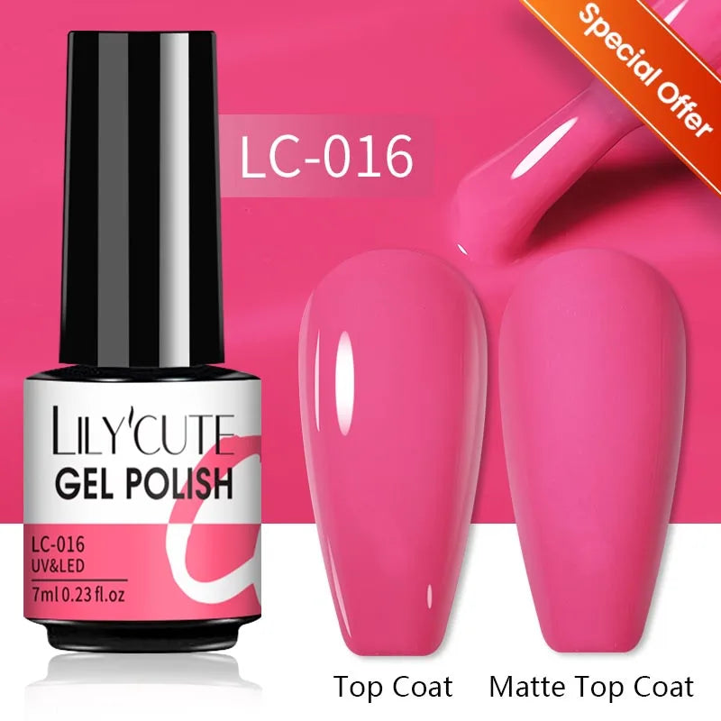 Vibrant LILYCUTE 129-Color Gel Polish Set