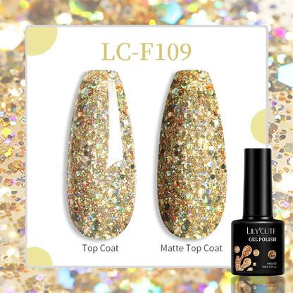 Vibrant LILYCUTE 129-Color Gel Polish Set