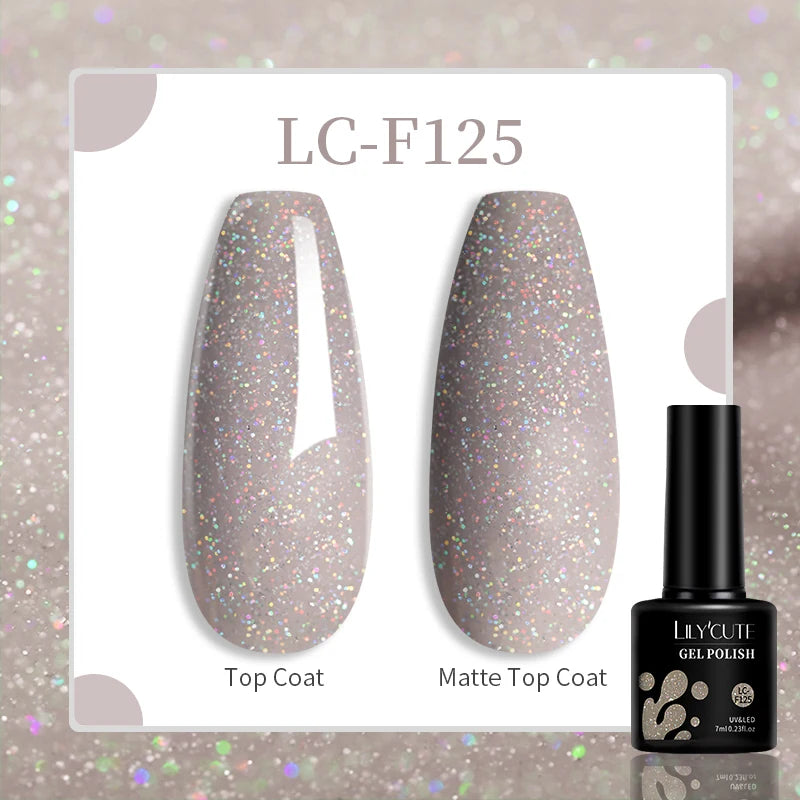 Vibrant LILYCUTE 129-Color Gel Polish Set