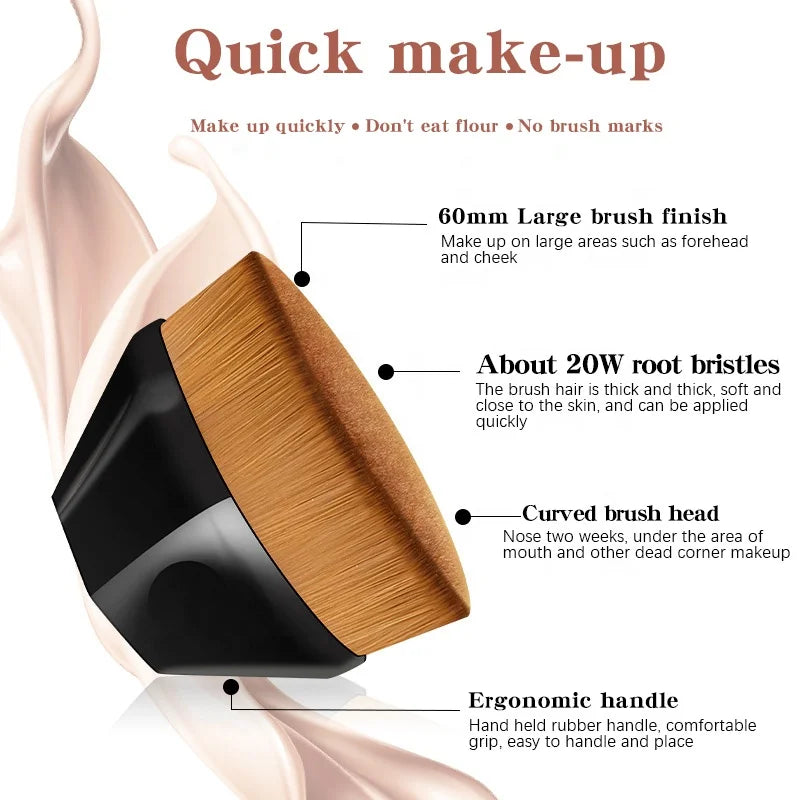 Six-Corner Kabuki Foundation Makeup Brush Set