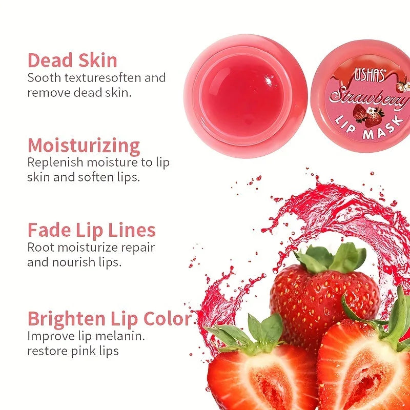 Strawberry Flavor Lip Mask for Hydrating and Repairing Lips