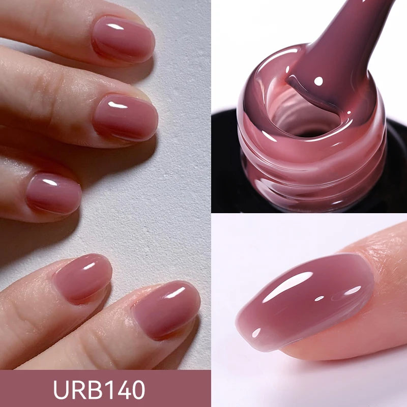 Translucent Nude Jelly Gel Quick Nail Art Base