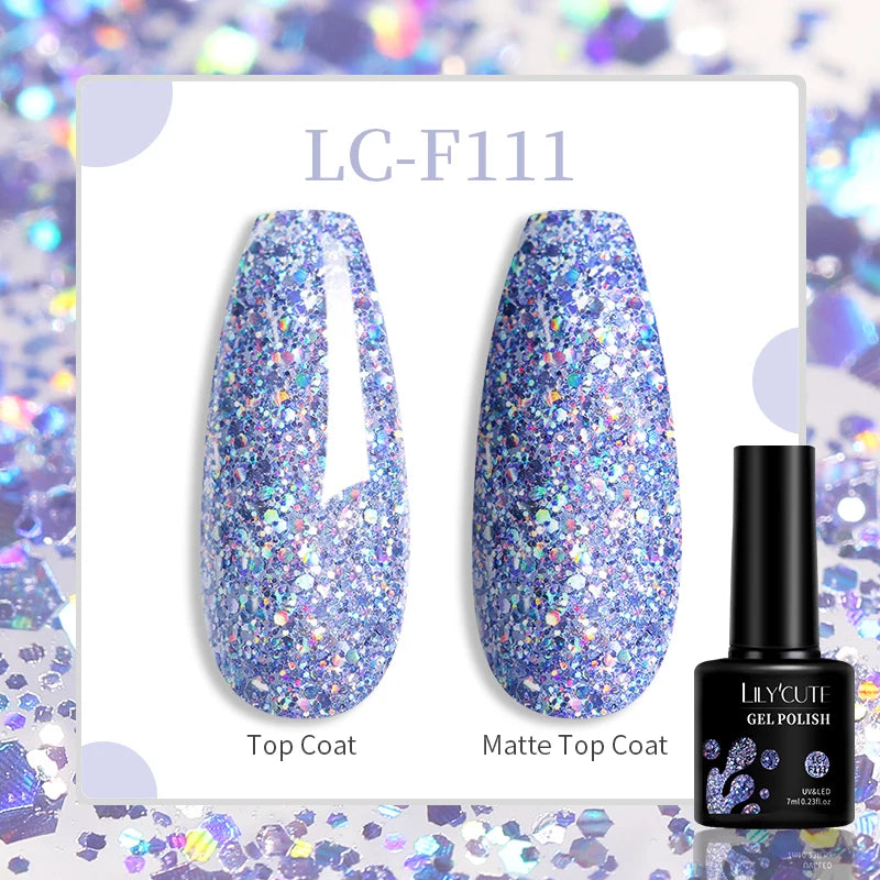 Vibrant LILYCUTE 129-Color Gel Polish Set