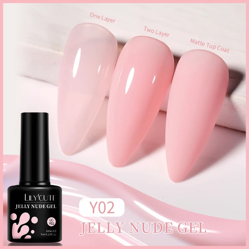 Vibrant LILYCUTE 129-Color Gel Polish Set