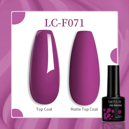 Vibrant LILYCUTE 129-Color Gel Polish Set