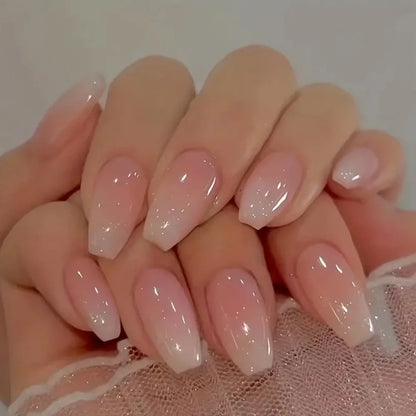 Pink Gradient Ballerina Press-On Nails ( 24-Piece )