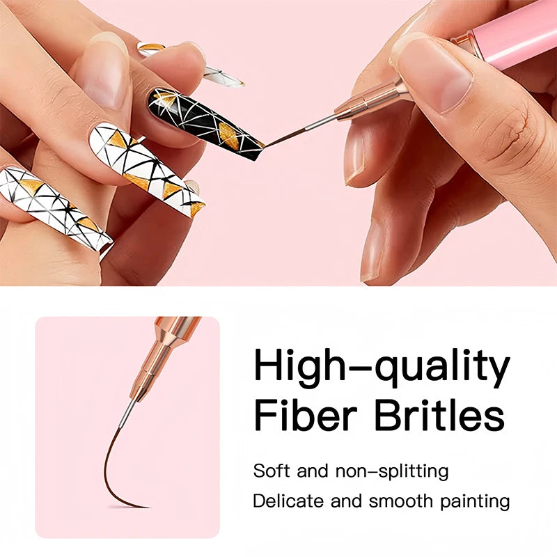 5-Piece Nail Art Liner Brushes Set