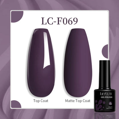 Vibrant LILYCUTE 129-Color Gel Polish Set