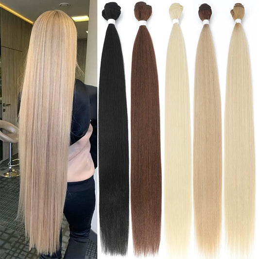 Bone Straight Synthetic Hair Extensions