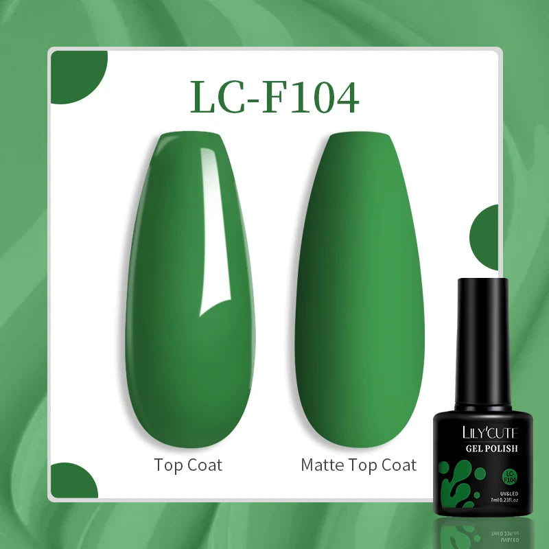 Vibrant LILYCUTE 129-Color Gel Polish Set