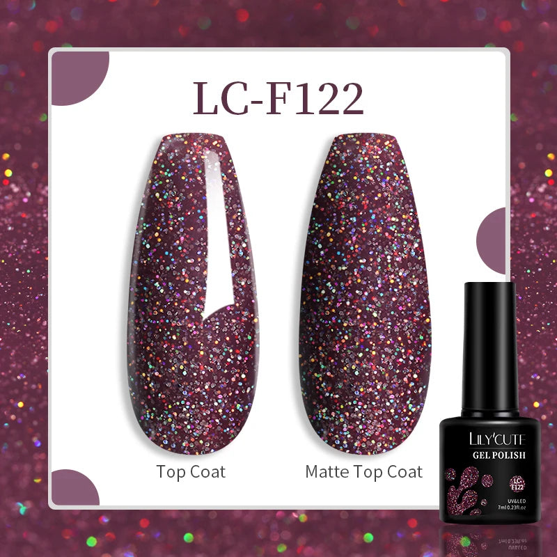 Vibrant LILYCUTE 129-Color Gel Polish Set