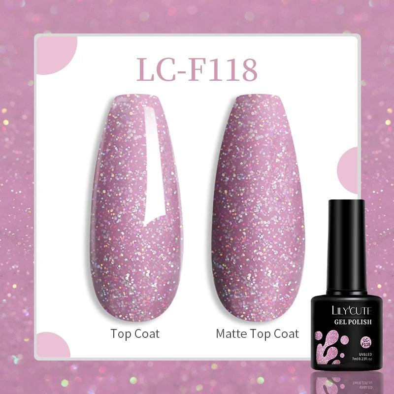 Vibrant LILYCUTE 129-Color Gel Polish Set