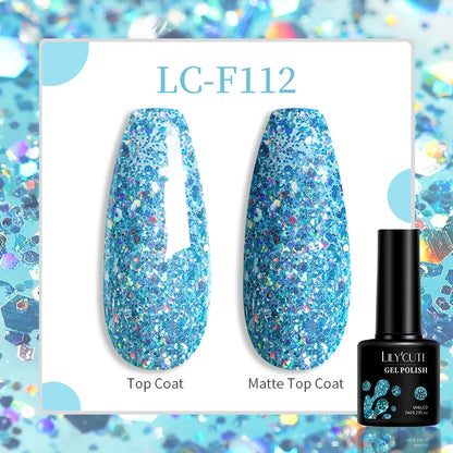 Vibrant LILYCUTE 129-Color Gel Polish Set