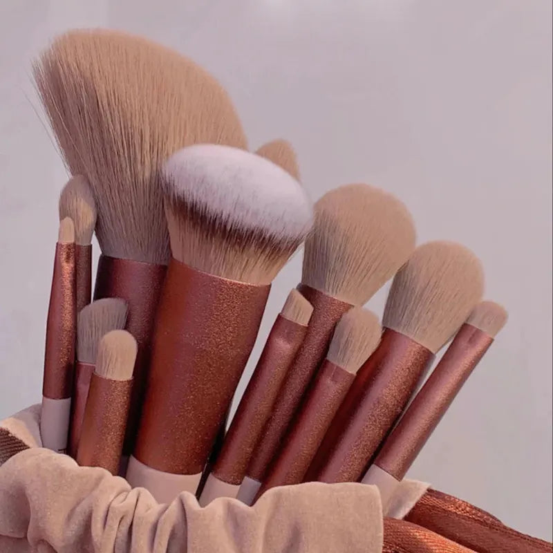 13-Piece Soft Fluffy Makeup Brush Set