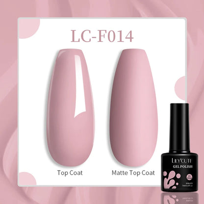 Vibrant LILYCUTE 129-Color Gel Polish Set