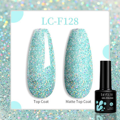 Vibrant LILYCUTE 129-Color Gel Polish Set