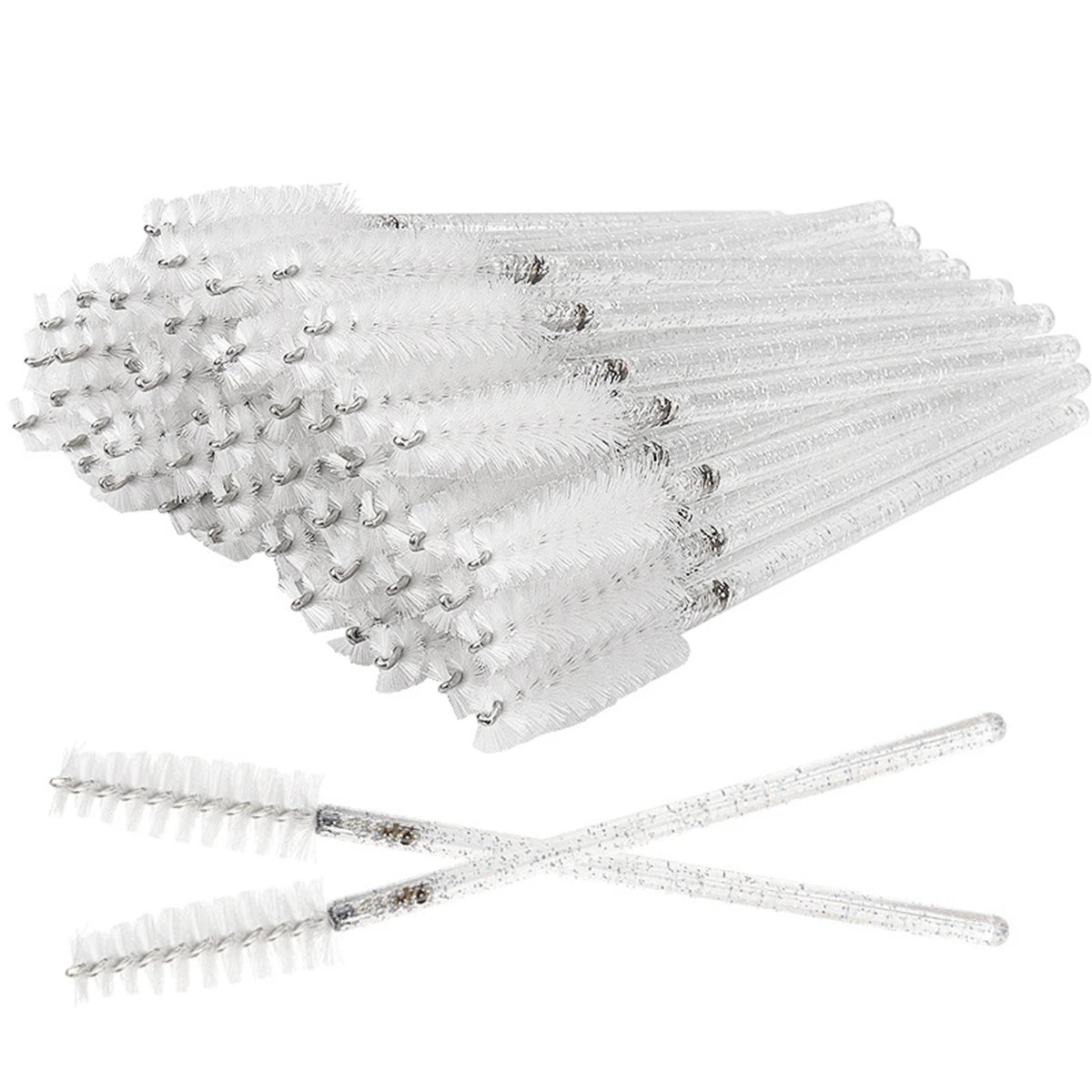 50-Piece Crystal Disposable Mascara Wands