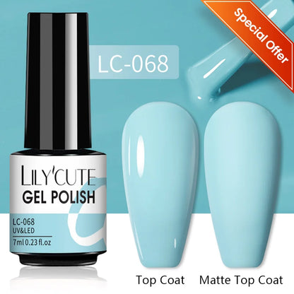 Vibrant LILYCUTE 129-Color Gel Polish Set