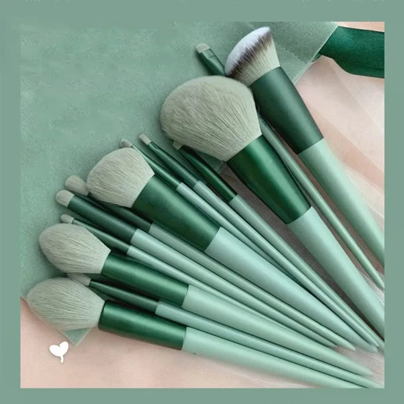 13-Piece Soft Fluffy Makeup Brush Set