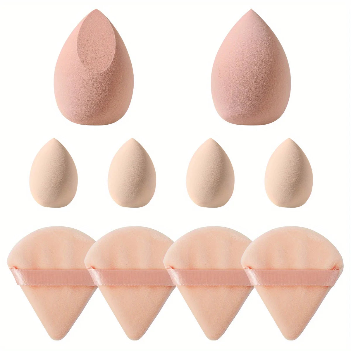 10-Piece Cosmetic Puff Set for Makeup