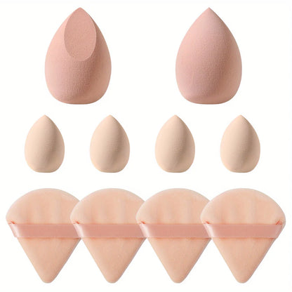 10-Piece Cosmetic Puff Set for Makeup