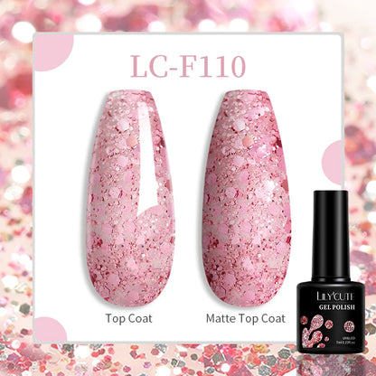 Vibrant LILYCUTE 129-Color Gel Polish Set