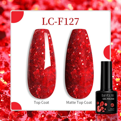 Vibrant LILYCUTE 129-Color Gel Polish Set