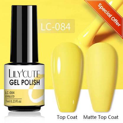 Vibrant LILYCUTE 129-Color Gel Polish Set