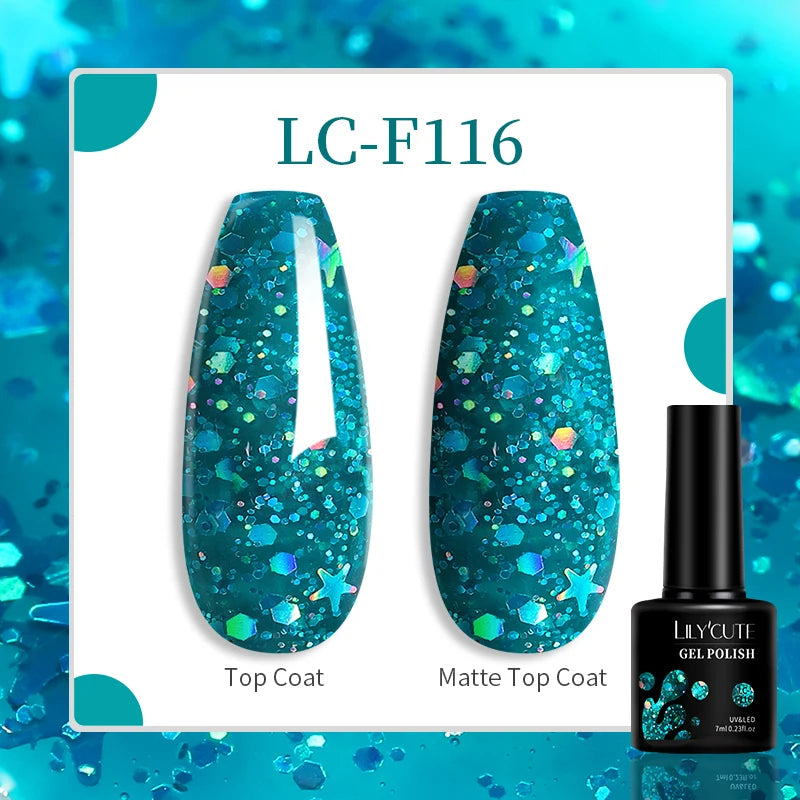 Vibrant LILYCUTE 129-Color Gel Polish Set