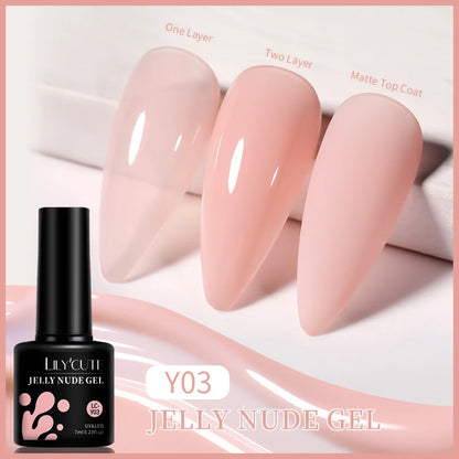 Vibrant LILYCUTE 129-Color Gel Polish Set